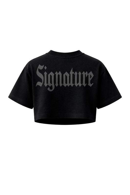 BLACK LINE BASIC CROP TOP