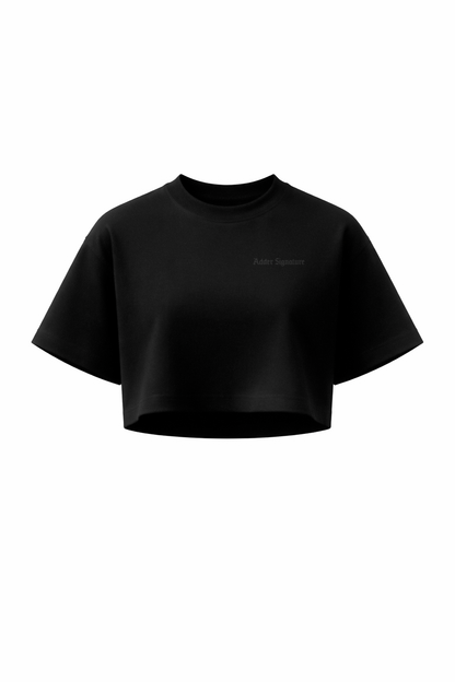 BLACK LINE BASIC CROP TOP