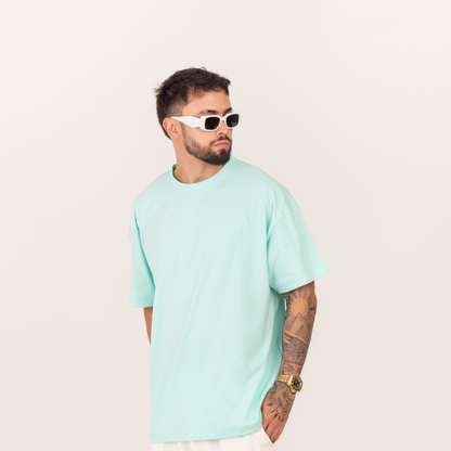 Oversize Embroidered Mint T-shirt