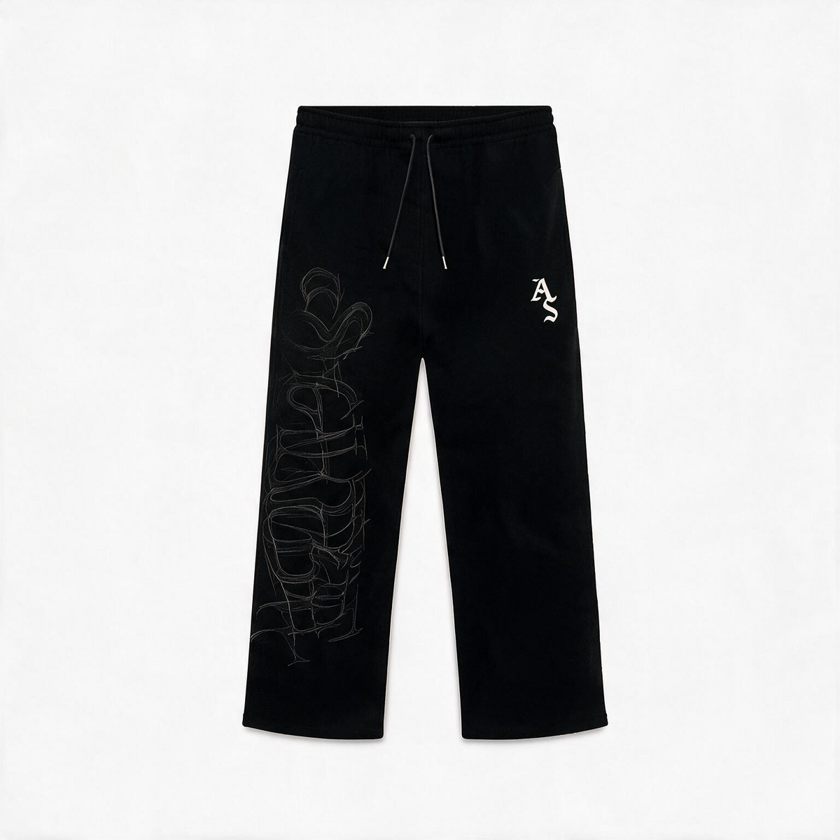 P006 Script Signature Pants Negro - frente