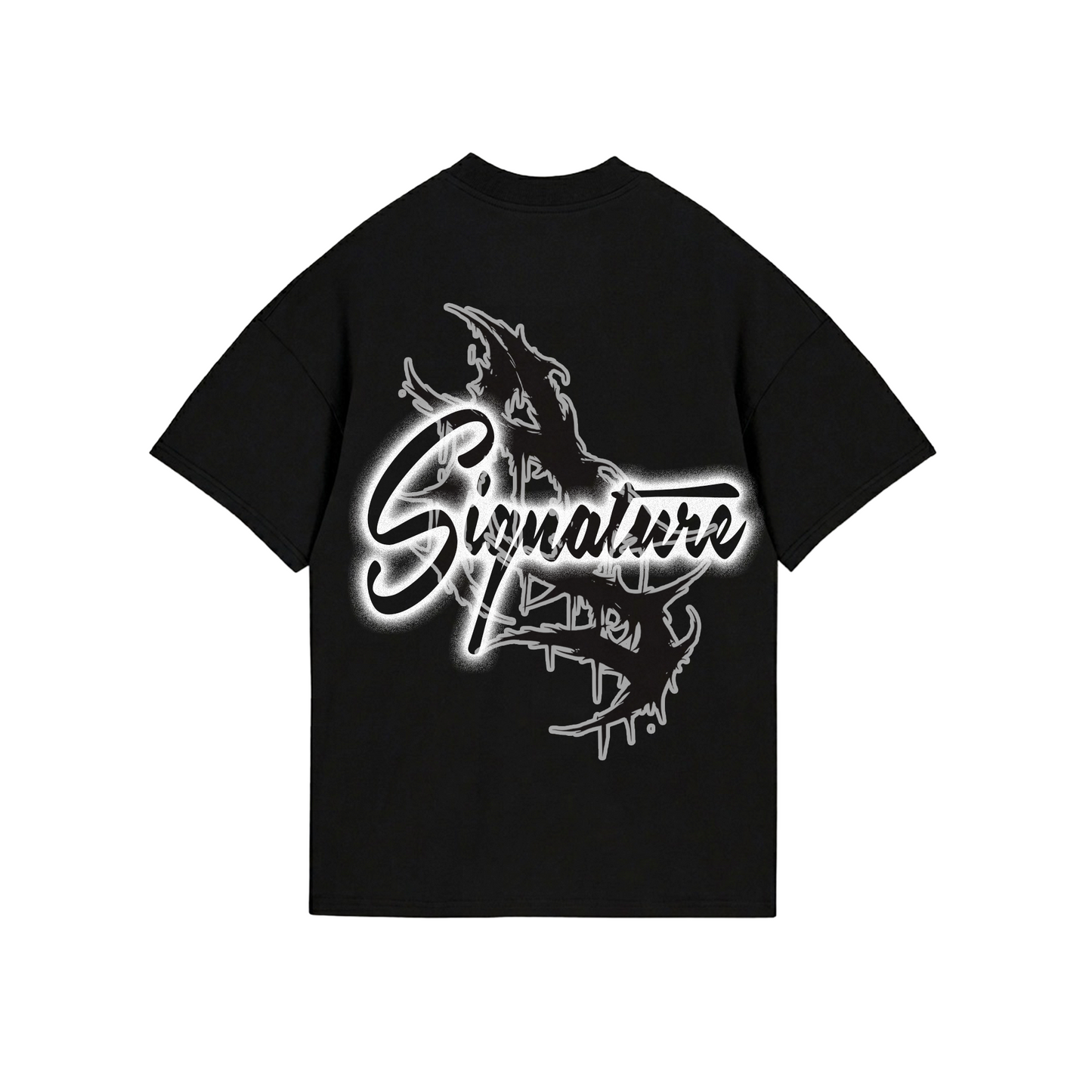 AS LOGO OVERSIZE T-SHIRT BLACK