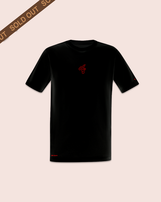 Simple T-shirt 1 Embroidered Black