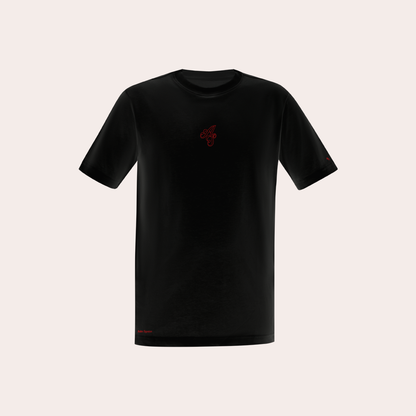 Simple T-shirt 1 Embroidered Black