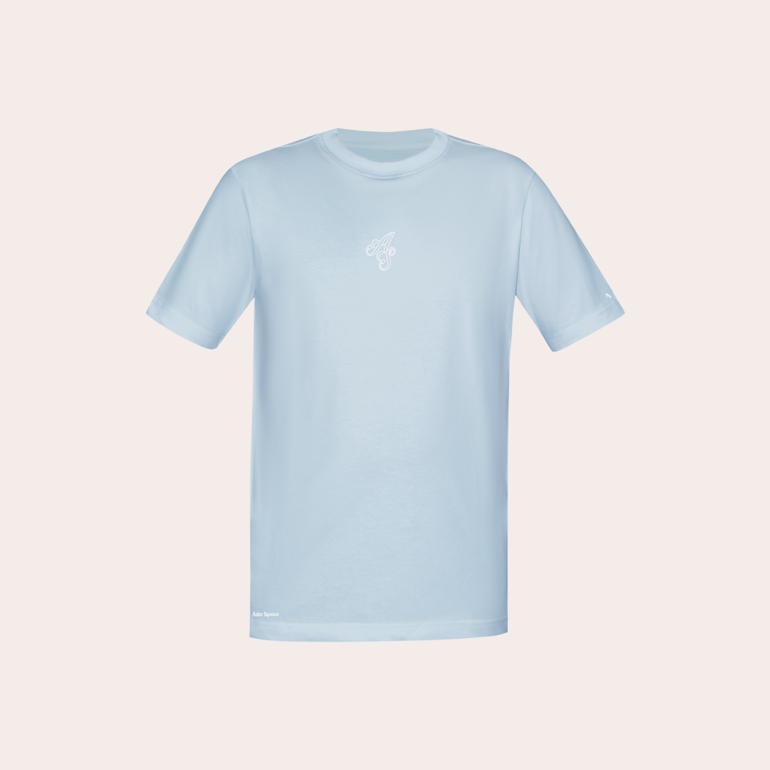 Simple T-shirt 1 Embroidered Sky Blue