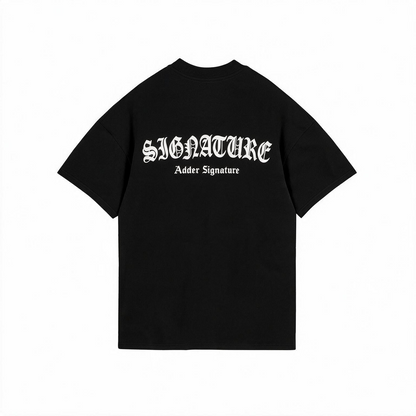 T010 Gothic Signature Tee Negra - espalda