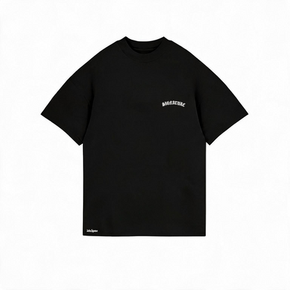 T010 Gothic Signature Tee Negra - frente