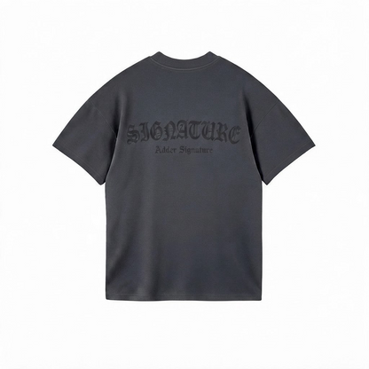 T012 Gothic Signature Tee Gris - espalda