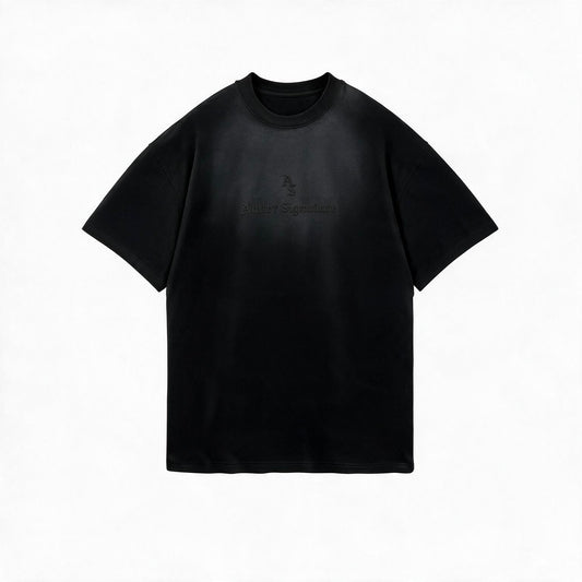 T013 Tonal Signature Tee Negra - frente