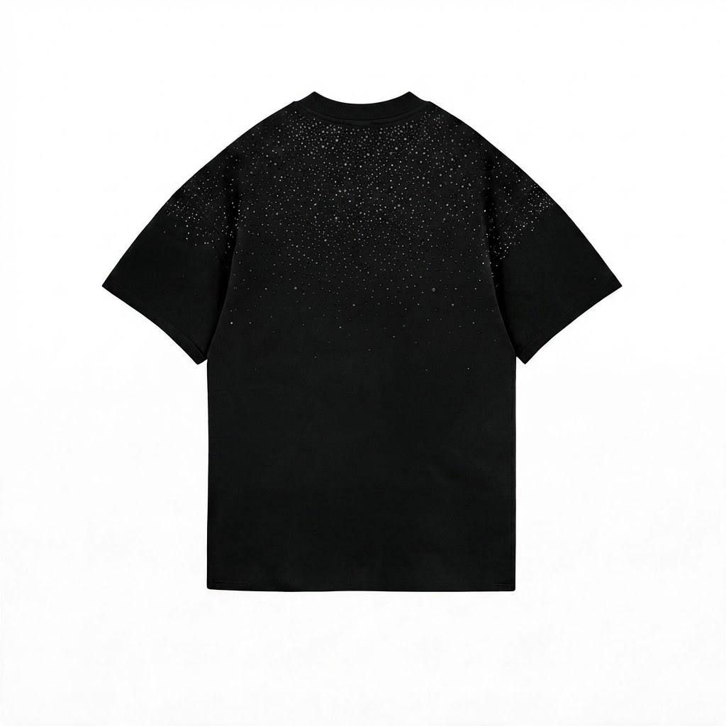 T014 Star Dust Tee Negra - espalda