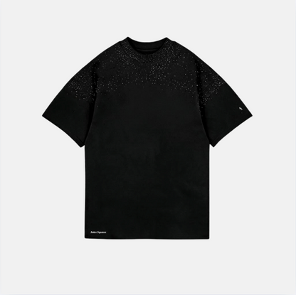 T014 Star Dust Tee Negra - frente