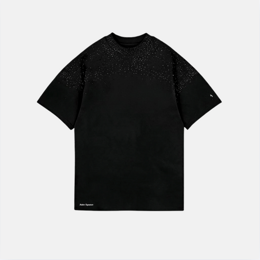 T014 Star Dust Tee Negra - frente