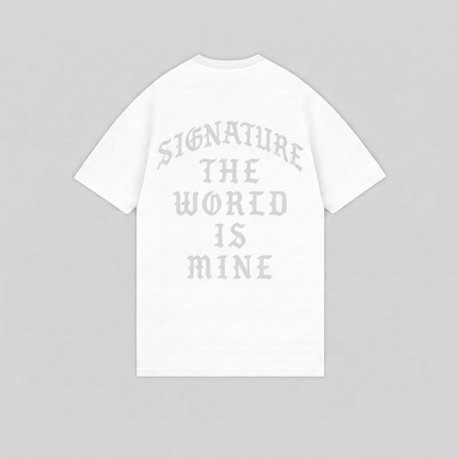 T017 World Is Mine Tee Blanca - espalda