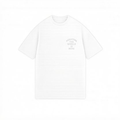 T017 World Is Mine Tee Blanca - frente