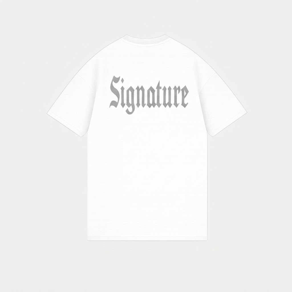 BASIC T-SHIRT LINE WHITE TONE-TO-TONE