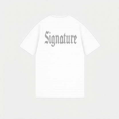 BASIC T-SHIRT LINE WHITE TONE-TO-TONE