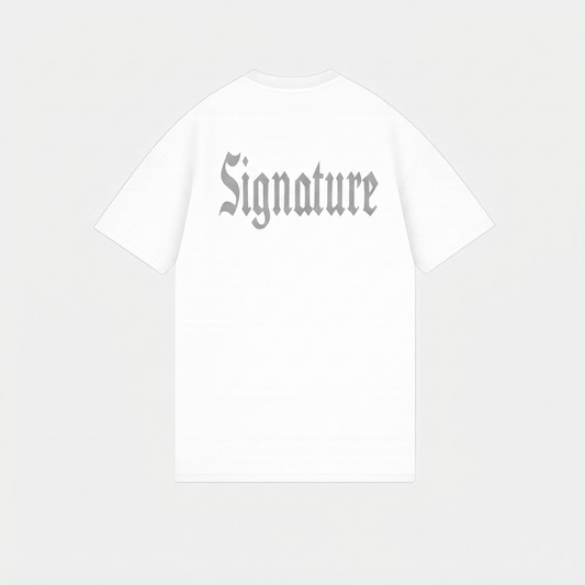 BASIC T-SHIRT LINE WHITE TONE-TO-TONE
