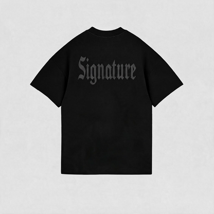 BASIC T-SHIRT LINE BLACK TONE-TO-TONE