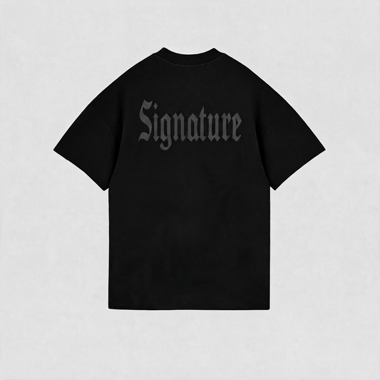 BASIC T-SHIRT LINE BLACK TONE-TO-TONE